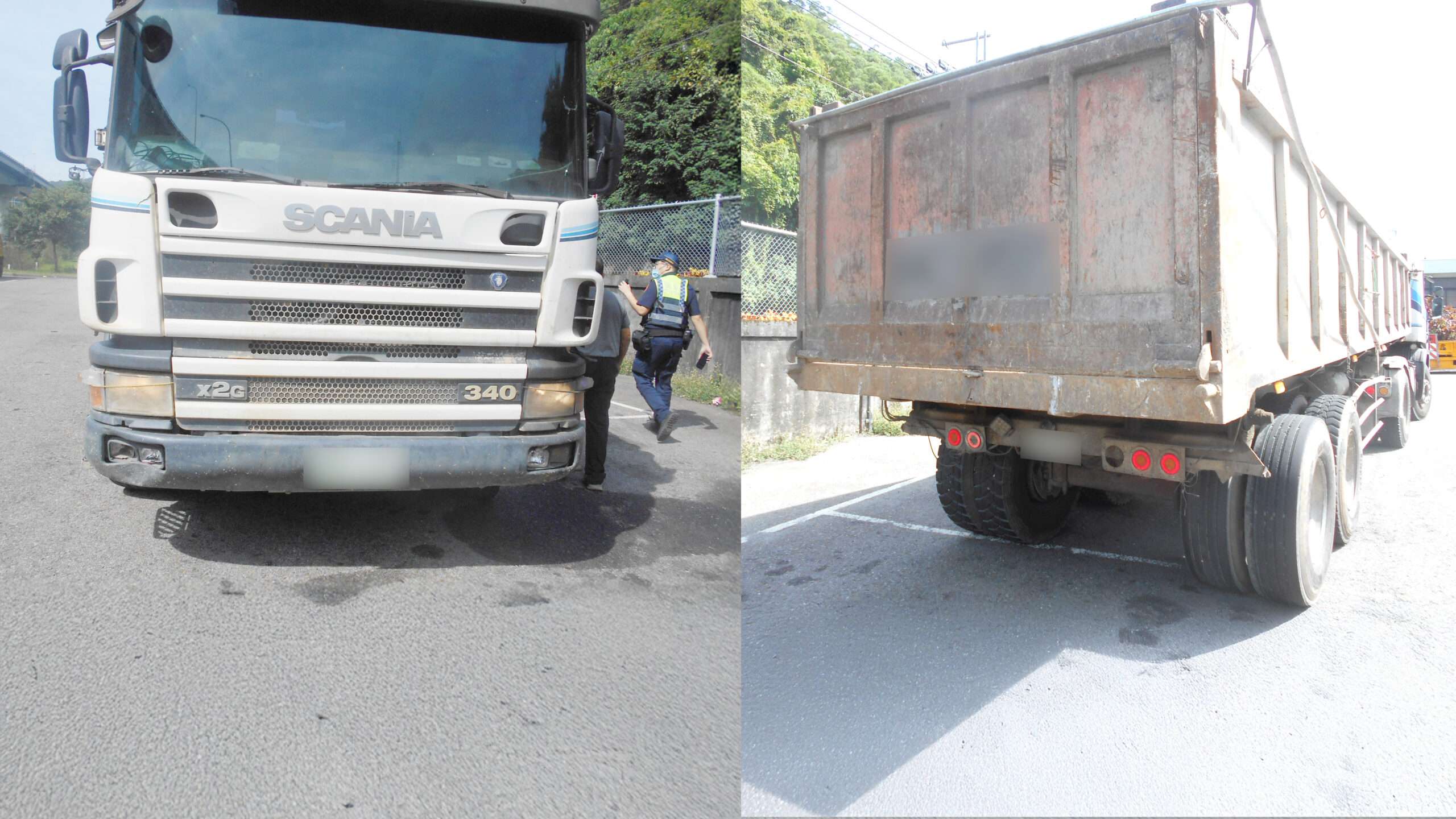 國1桃園路段砂石掉滿地 14車慘遭波及 禍首 scaled