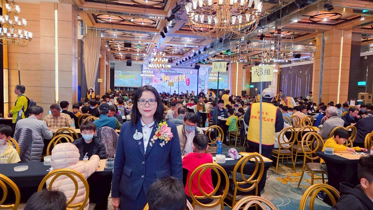 國際獅子會300A 3區總監張秀芳指出，藉由圍棋賽事深化青少年教育、促進教育平權與社會參與，結合學校與社會資源，打造具永續影響力的公益教育模式，落實獅子會「We Serve 我們服務」精神。(德孝獅子會會長鍾齊賢提供)