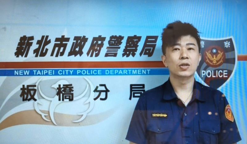 《圖說》大觀所副所長陳銘峰說明案由。〈板橋分局提供〉