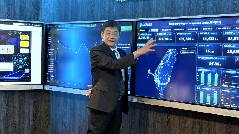 《圖說》臺北醫院資訊室王立峯主任表示，數位整合中心讓數據真正成為醫院管理的重要依據。〈臺北醫院提供〉